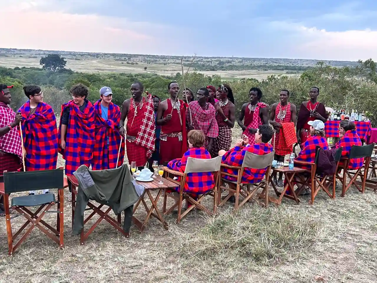 A picture of Maasai people.